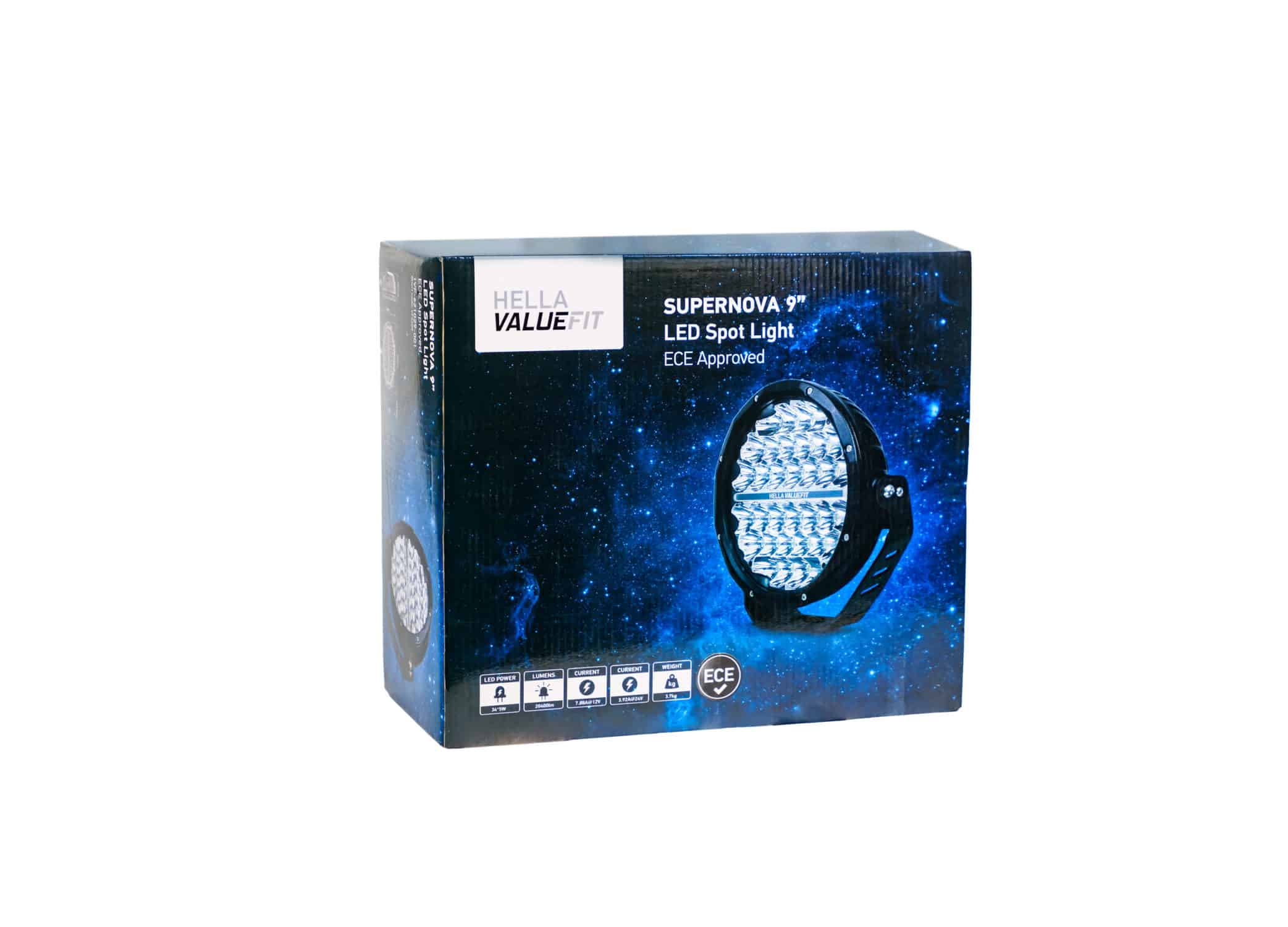 Hella ValueFit Supernova 6” LED Auxiliary Spot Light ECE Approved (Single)  - Autolume Plus