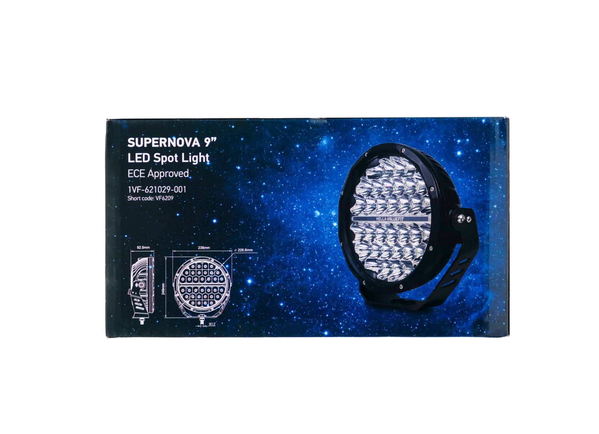 Hella ValueFit 9 Supernova LED Spot Light ECE Approved (Single