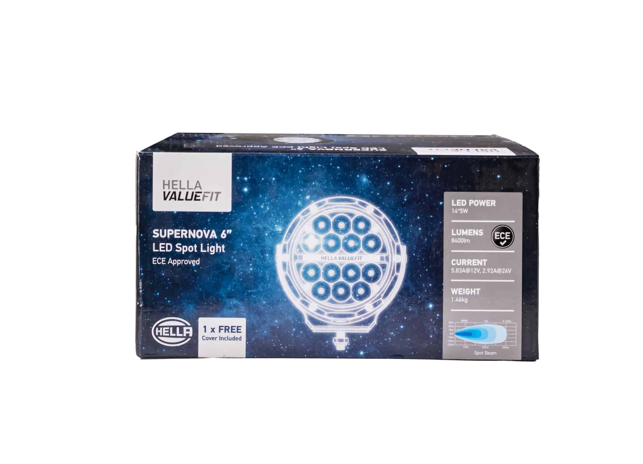 Hella Value Fit Supernova LED Spot Light 6 Inch Set Kit — HSB Trading