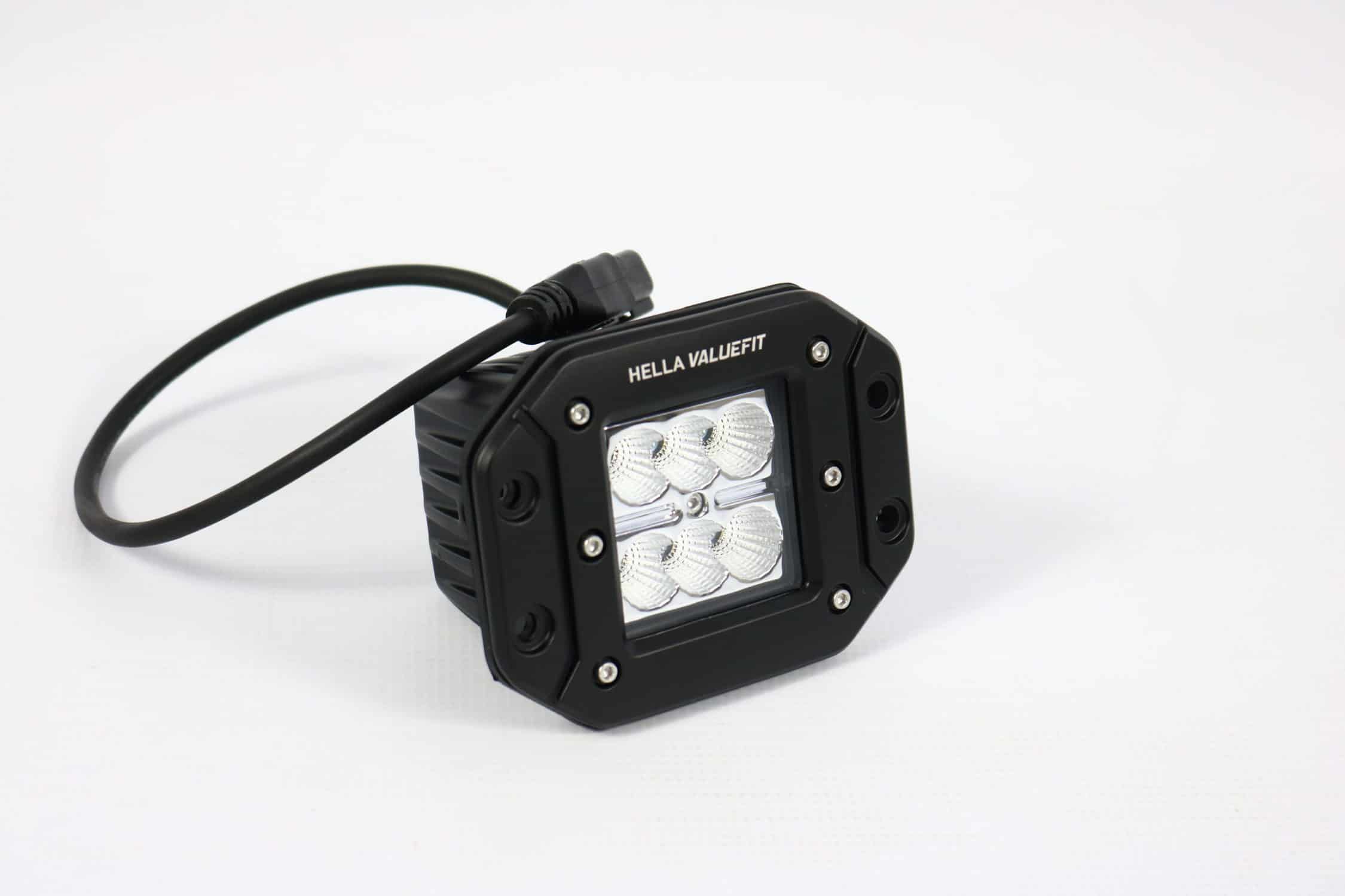 Hella Valuefit Flush Mount 6 LED Cube Light Close Range - Autolume Plus