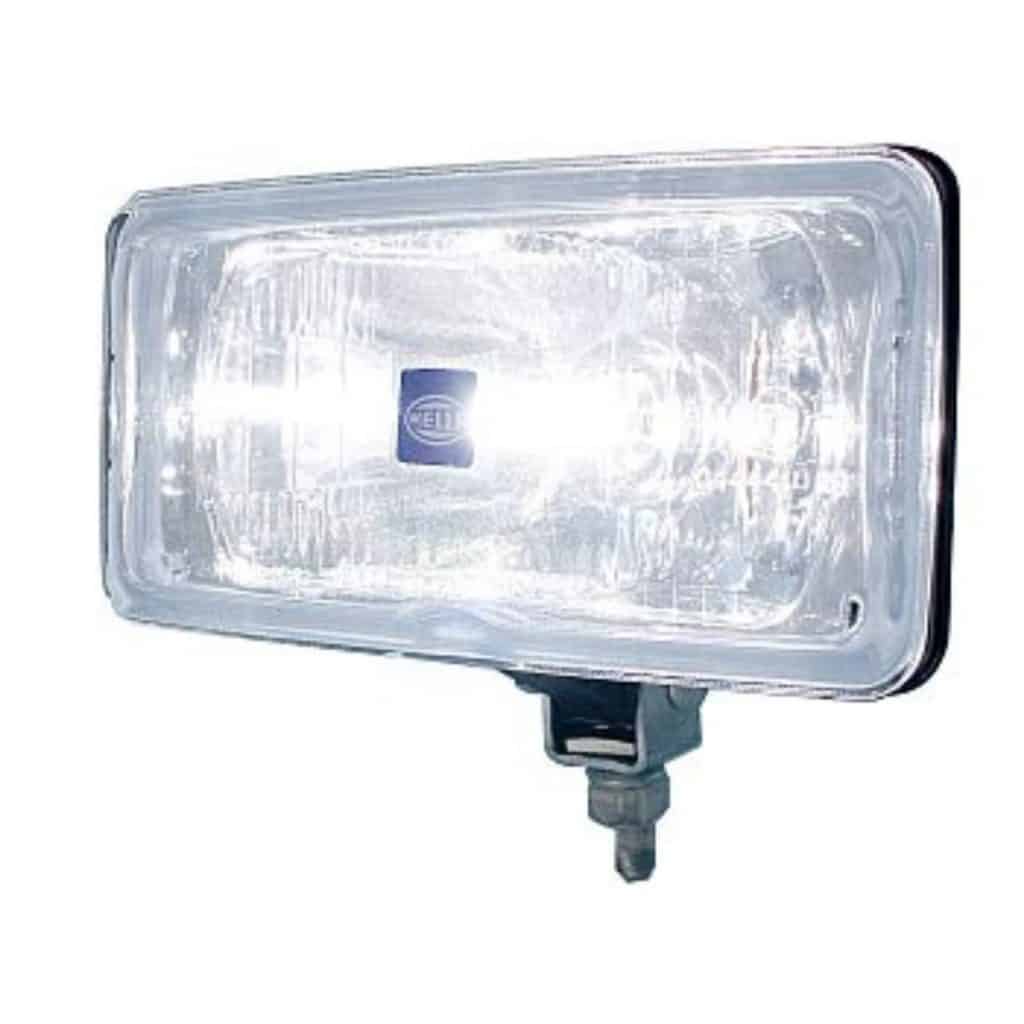 Hella Arbeitsscheinwerfer H3 2x Hella Comet 450 Fernscheinwerfer – 12V Halogen Scheinwerfer Mit H3 Glühlampe, ISO/DOT Nebelscheinwerfer Hella