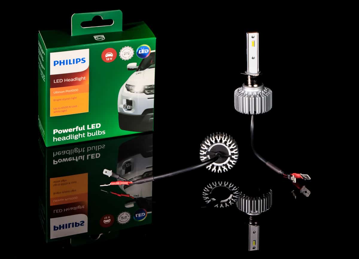 Kit de conversion H1 Eclairage LED PHILIPS pour auto ou moto - Kit