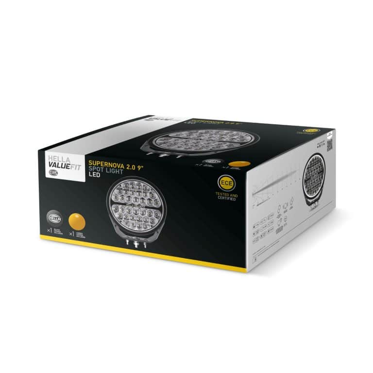 HELLA VALUEFIT LED Dagrijverlichtingsset LEDayFlex 24V / 12V Rond Transparent Kabel 120mm Voertuigfront Set 2pt 177 696 721 1722811113