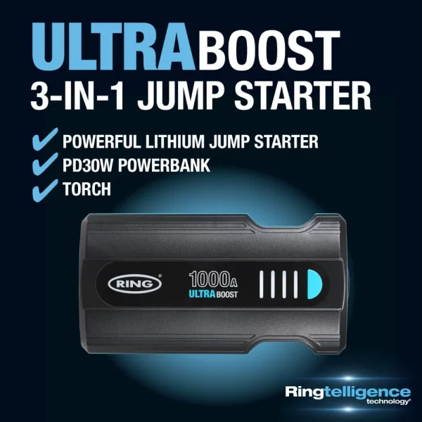 Ring RJS020 ULTRABOOST 1000 Jump Starter - Image 4