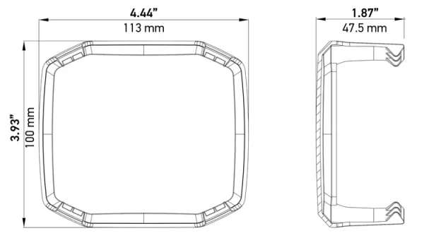HELLA X-Treme 4 inch Amber Cover each - Image 4