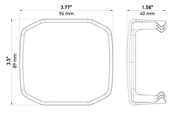HELLA X-Treme 3 inch amber cover each - Image 5
